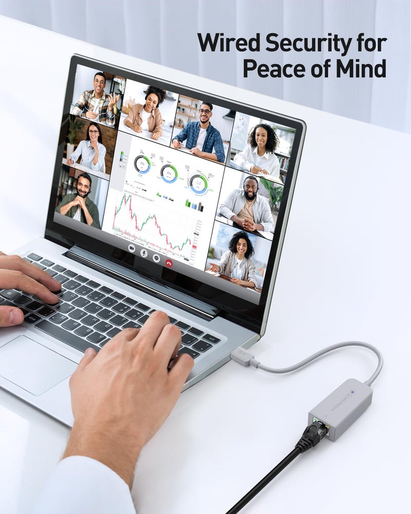 Cable Matters USB C to Ethernet Adapter with 1Gbps, PXE, MAC Address Clone (Thunderbolt to Ethernet Adapter, Gigabit Network to USB C) in Gray - Compatible with MacBook Pro, XPS, Surface Pro - Image 3